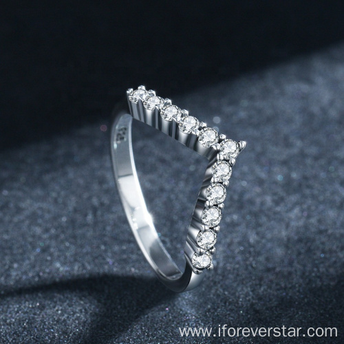 Hot Sale S925 Silver Rings Engagement Band Rings